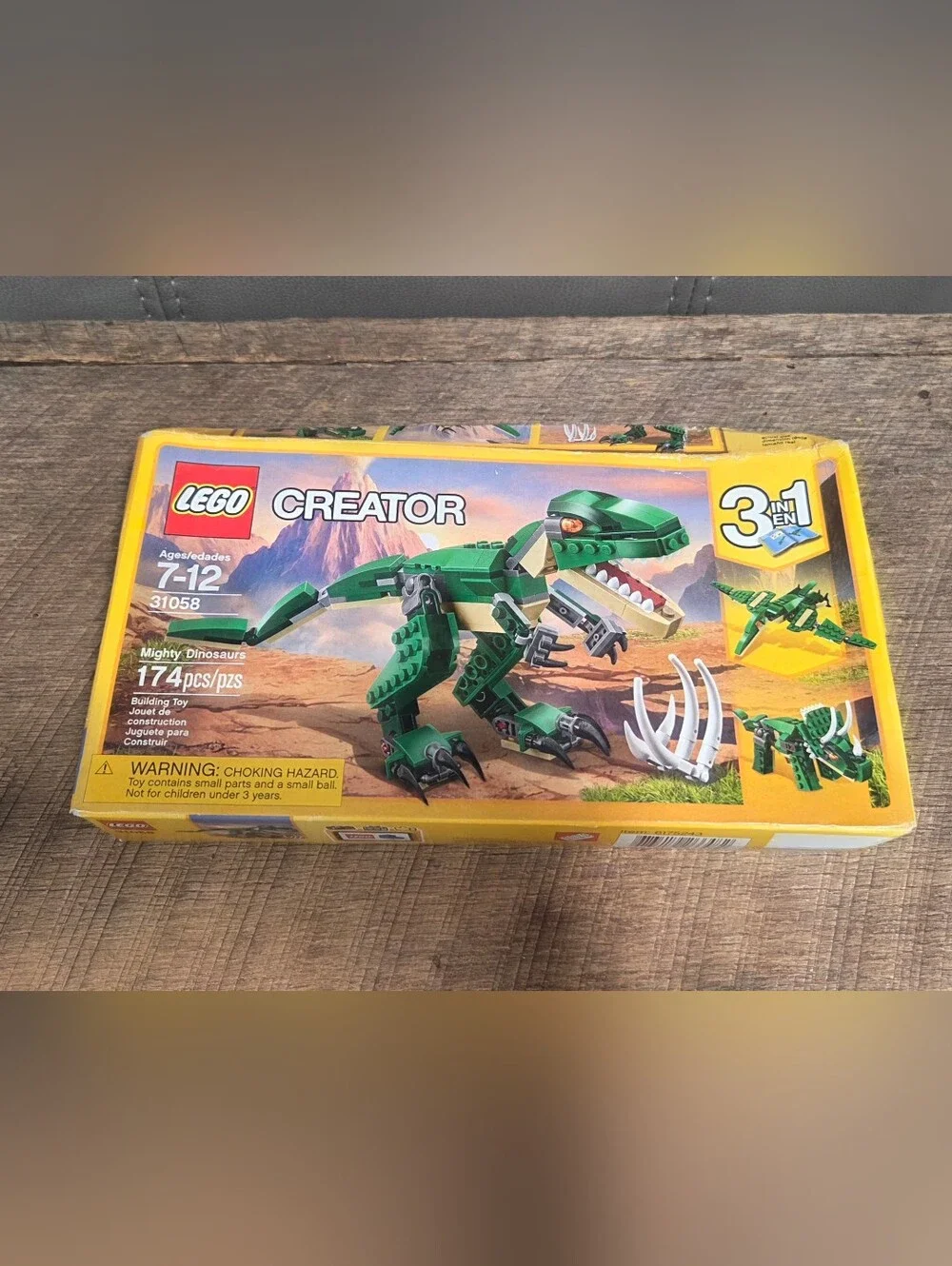 LEGO Creator Mighty Dinosaurs 3-in-1 (31058) - New Sealed ~ Bin 1E